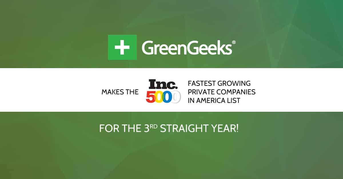 GreenGeeks 2015 INC 5000