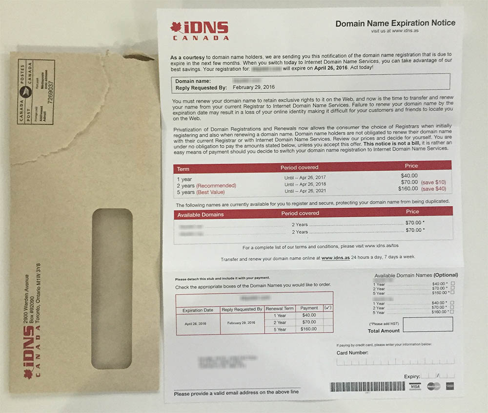 idns-canada-domain-renewal-scam