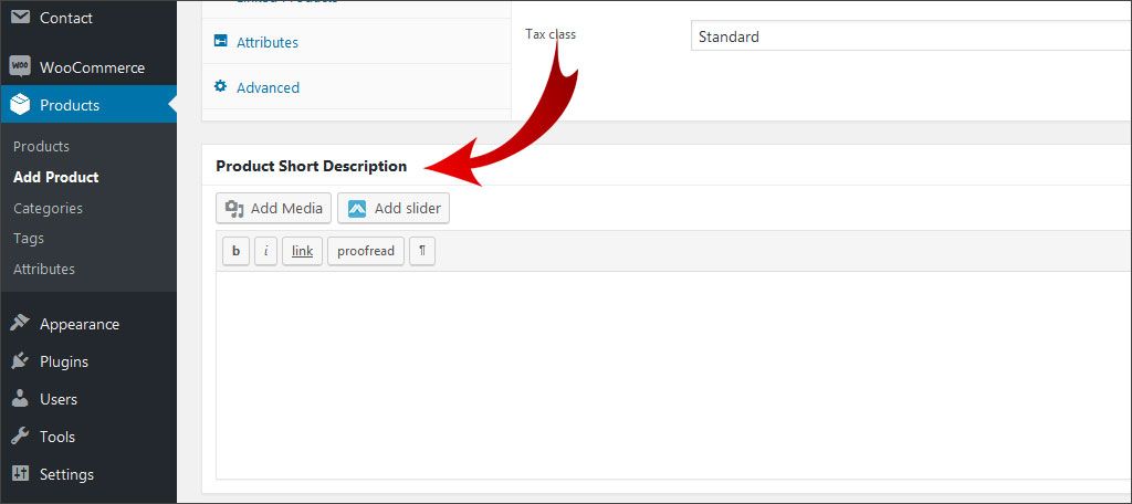 Add a short product description
