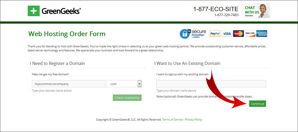 Register or transfer a domain name