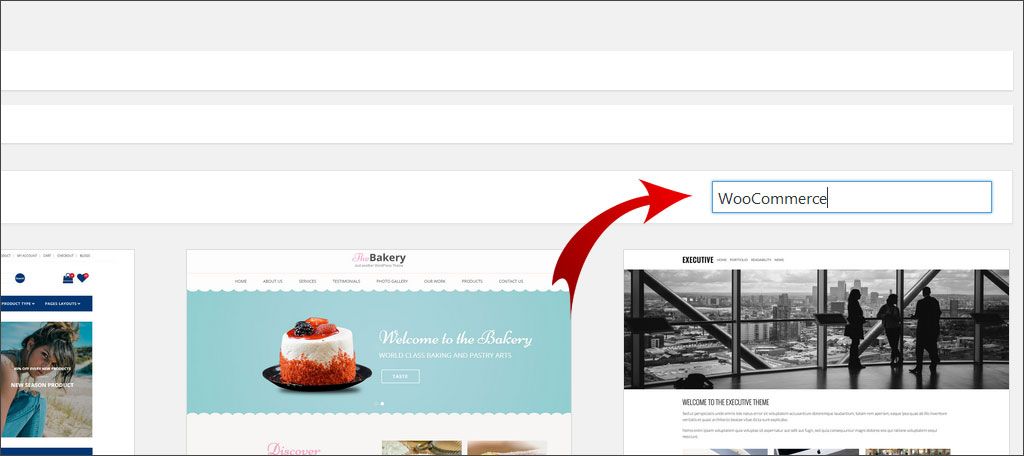 Search for WooCommerce compatible themes