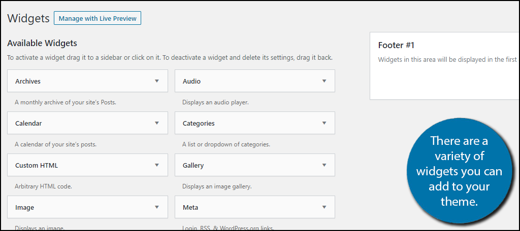 Widgets
