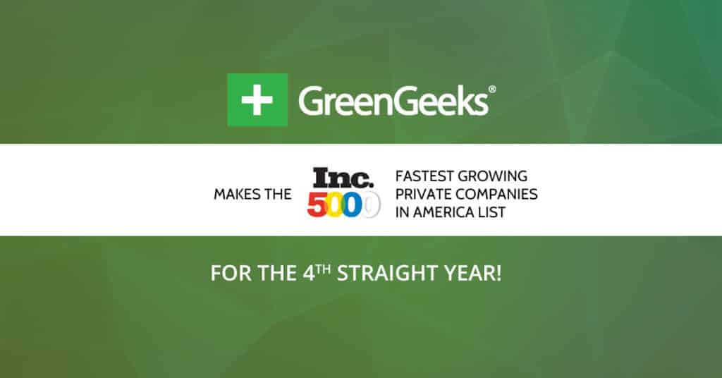 GreenGeeks makes Inc 5000