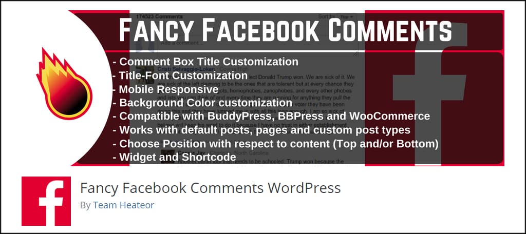 Fancy Facebook Comments WordPress