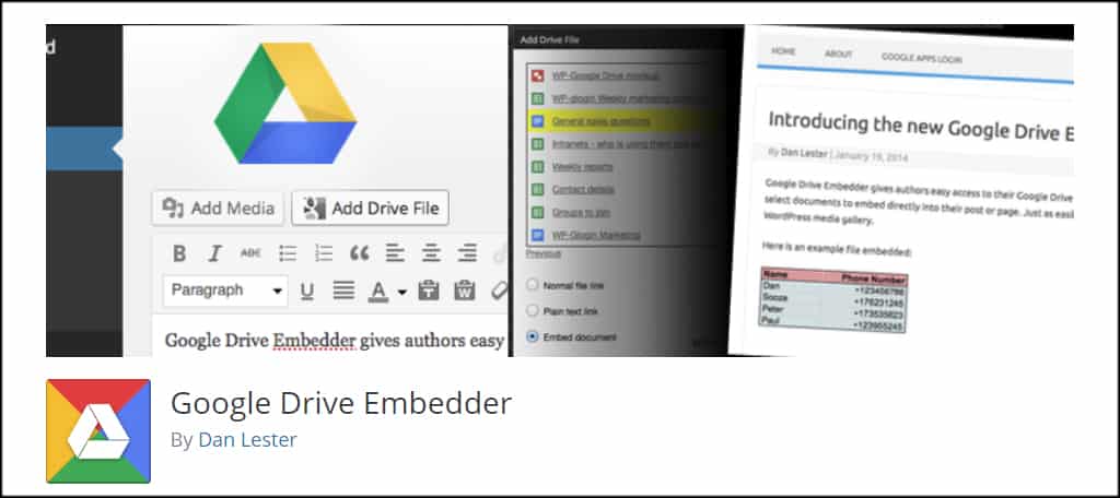Google Drive Embedder