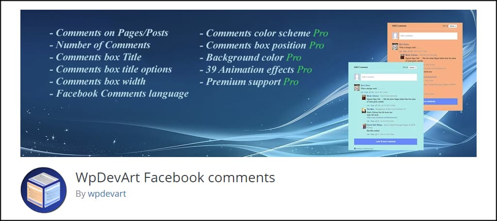 WpDevArt Facebook Comments is among the best comment plugins WordPress has to offer