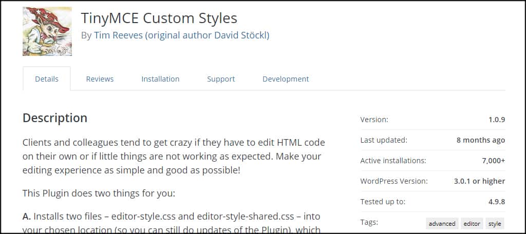 TinyMCE Custom Styles