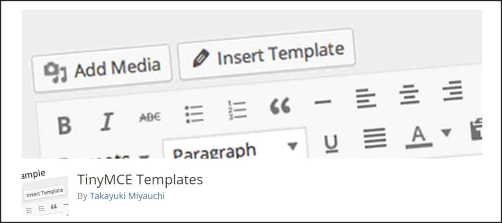 TinyMCE Templates