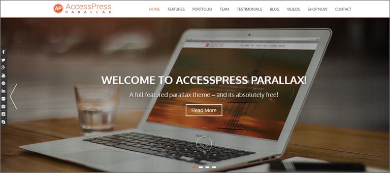 AccessPress Parallax Theme