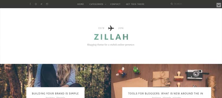Zillah Theme
