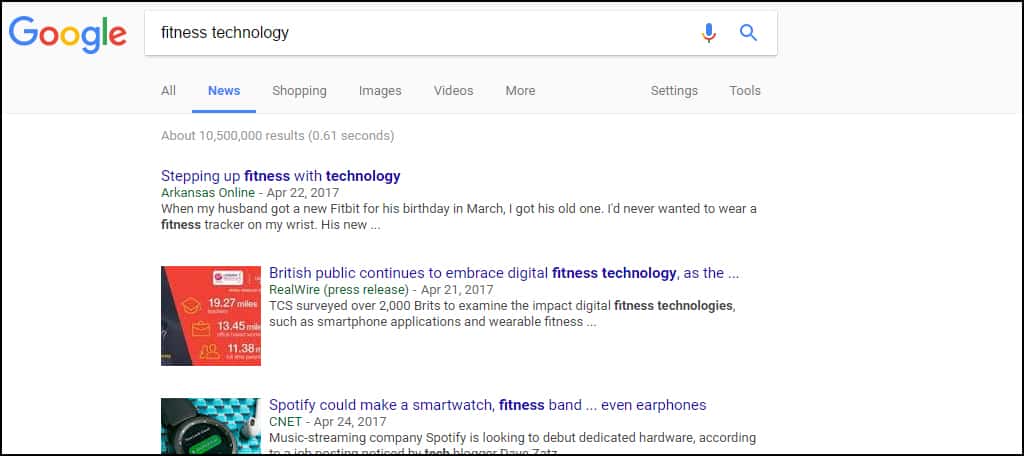 Google News Search