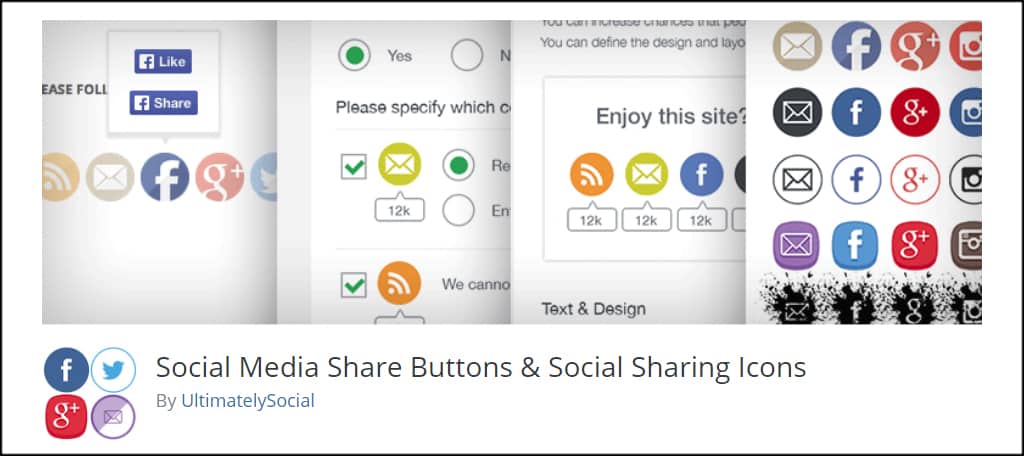 Botones para compartir en redes sociales
