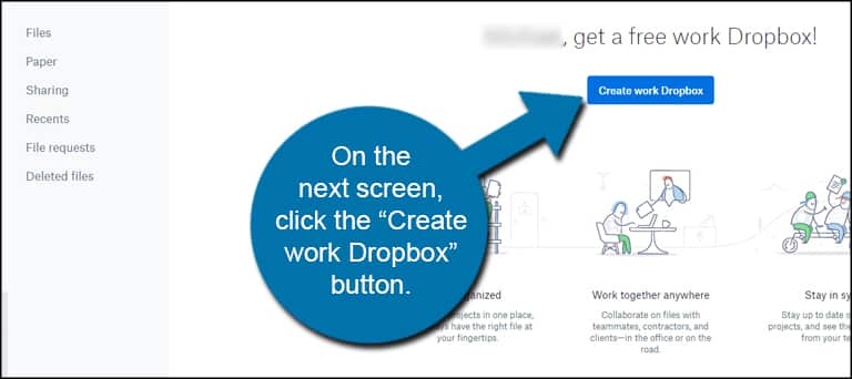 Create Dropbox Button
