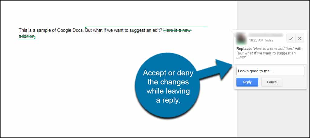 Accept Changes