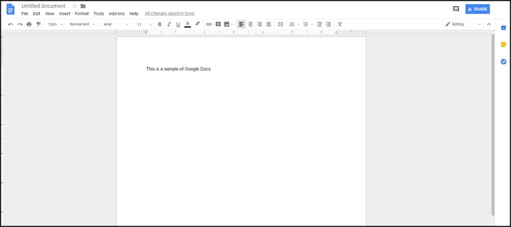 Google Docs View