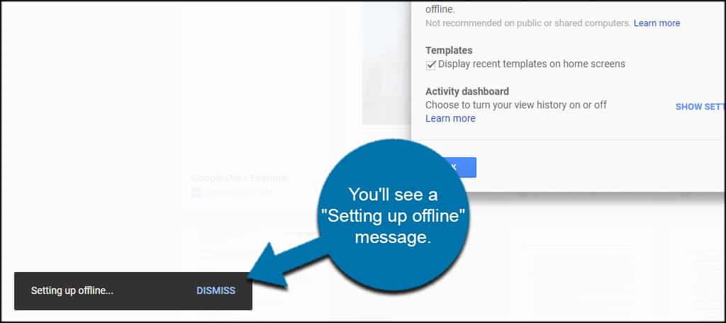 Setting Up Offline
