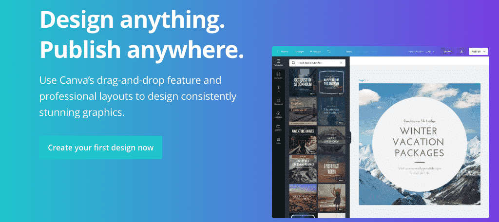 Canva free design tool