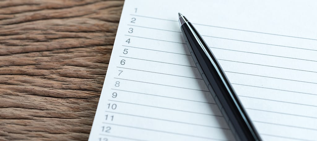 Using Numbered Lists