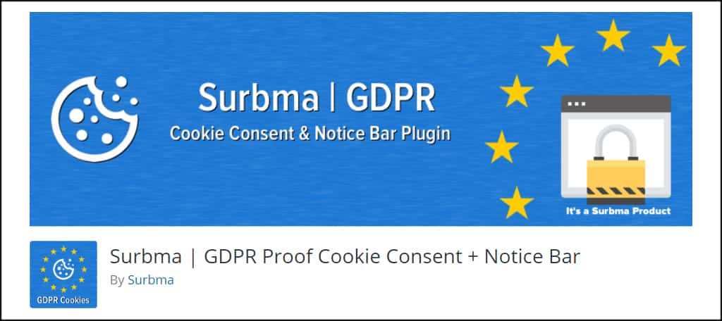 Surbma GDPR Consent NoticeBar