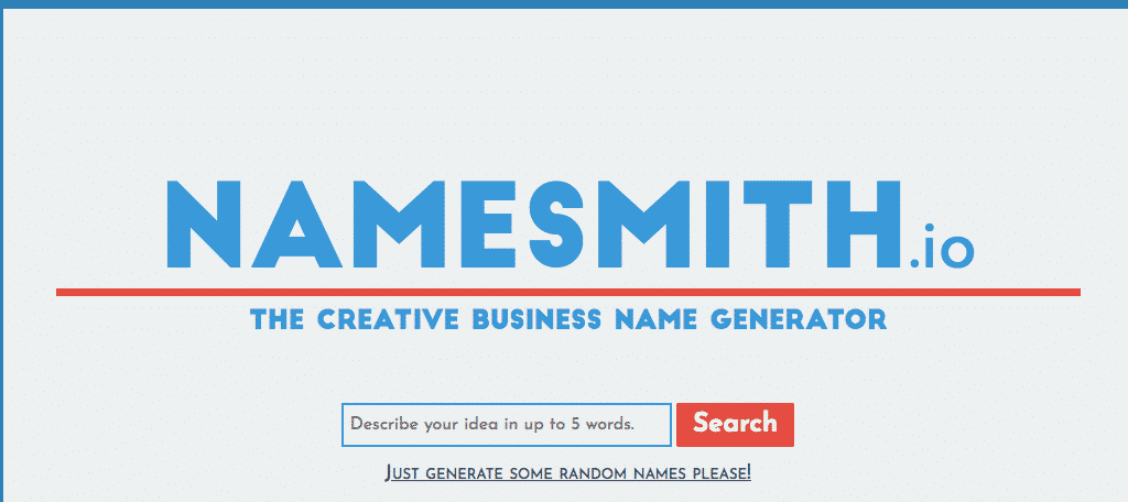 NameSmith domain name generator tool