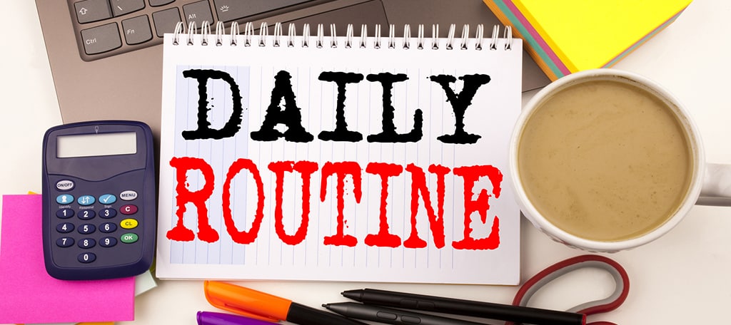 Break your routine up if you are stuck