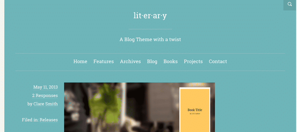 Literary wordpress theme for authors