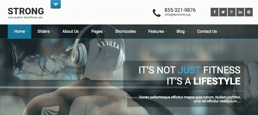 Skt strong fitness theme