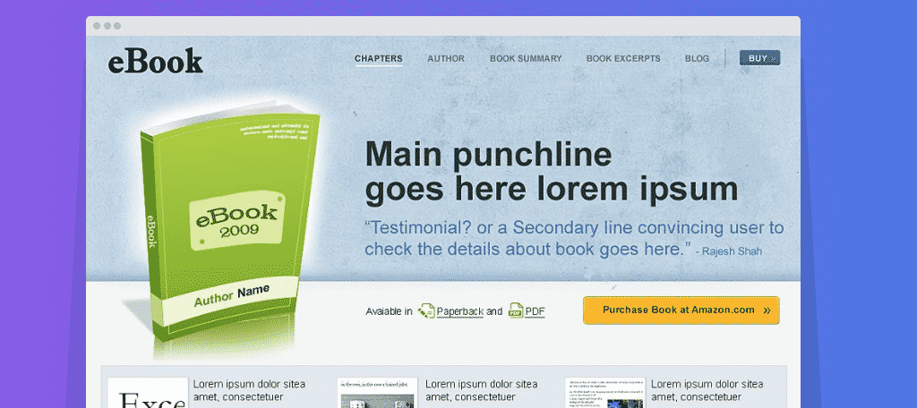 Ebook theme wordpress theme for authors
