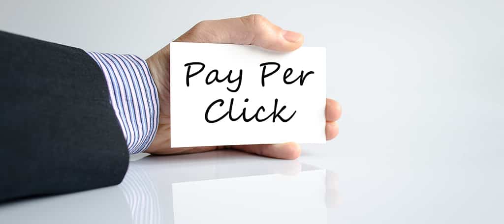 Pay per click advertising