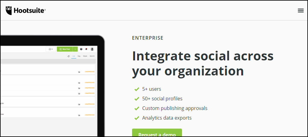 HootSuite provides a very flexible interaction with social media accounts