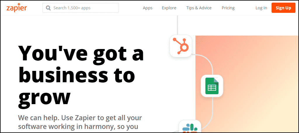 Zapier integrates applications