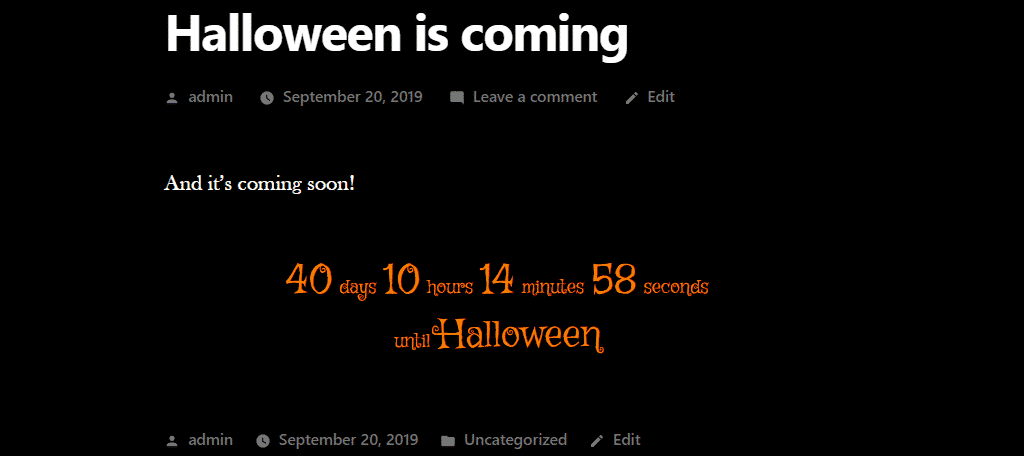 halloween countdown