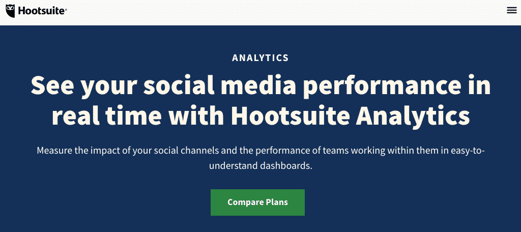 Hootsuite analytics social tracker