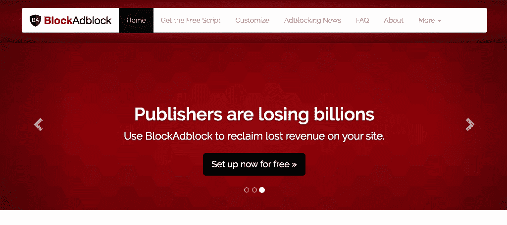 Block ad block tool