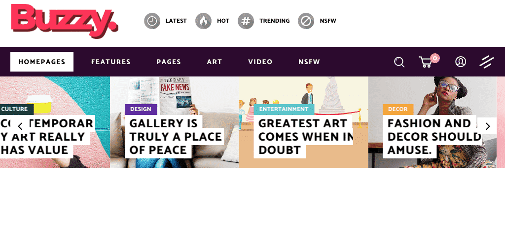 Buzzy magazine themes wordpress