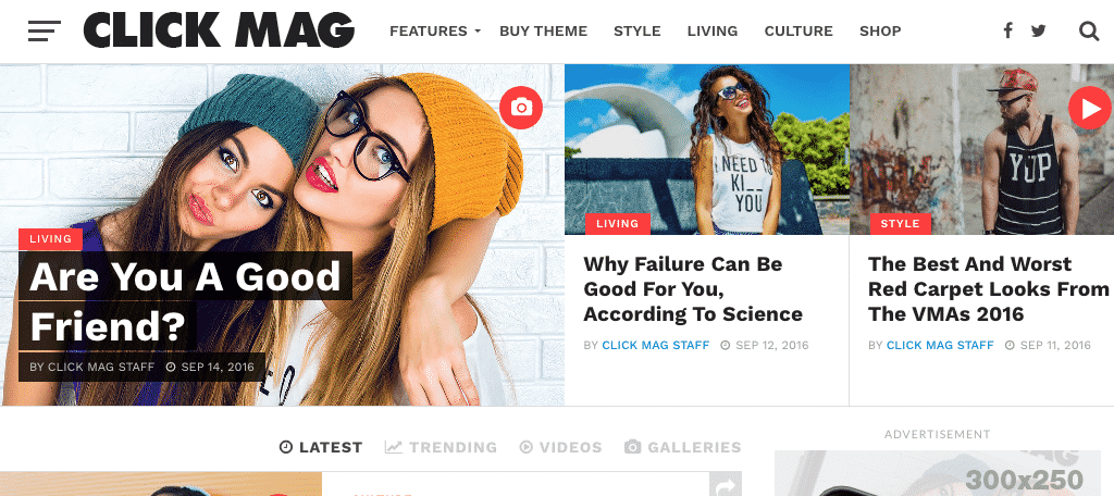 Click Mag wordpress theme