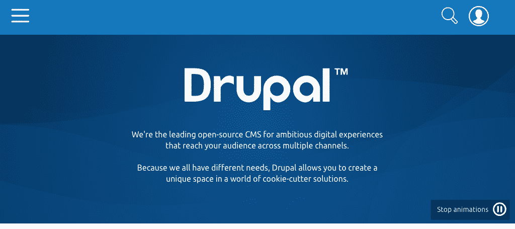 Drupal is a top cms platform
