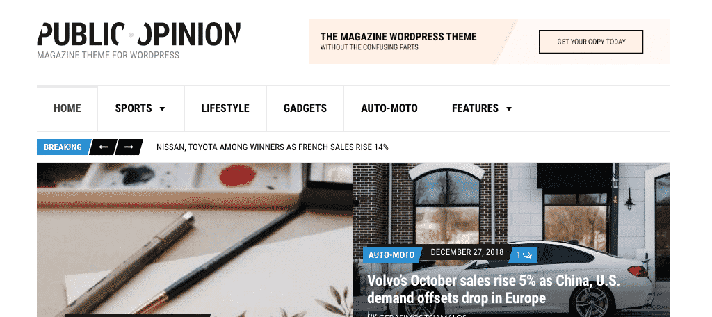 Public Opinion wordpress theme