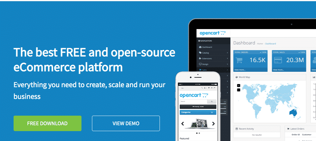 OpenCart is a top CMS platform