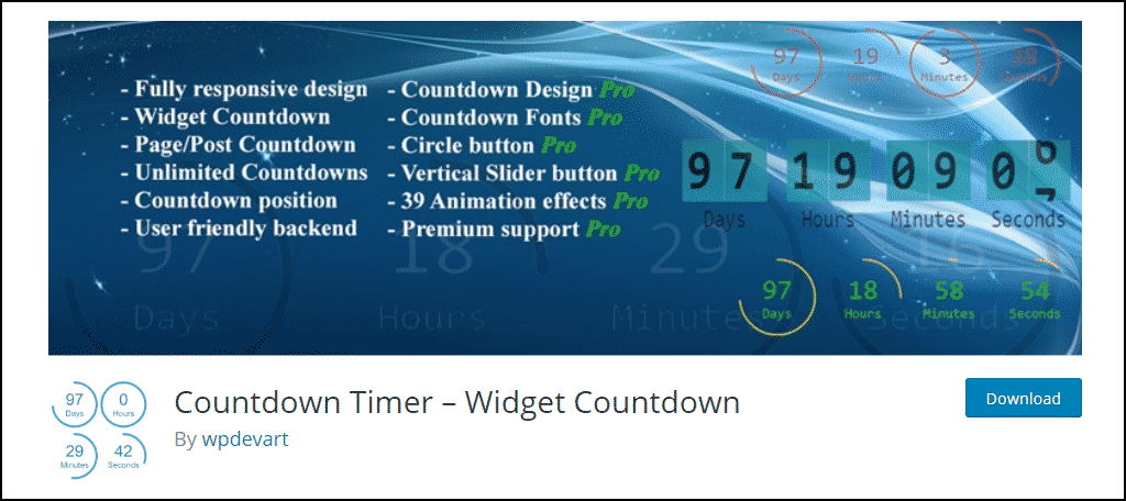 Countdown Timer WordPress plugin