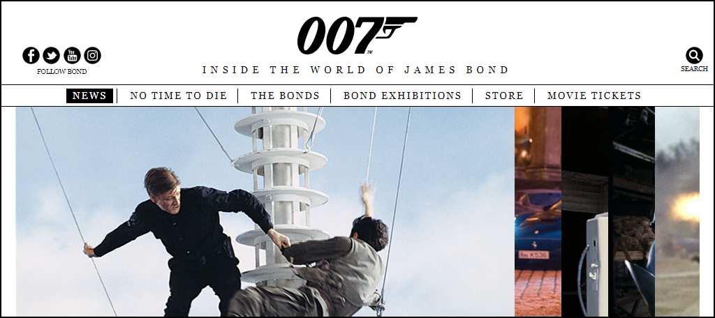 The Official James Bond Website
