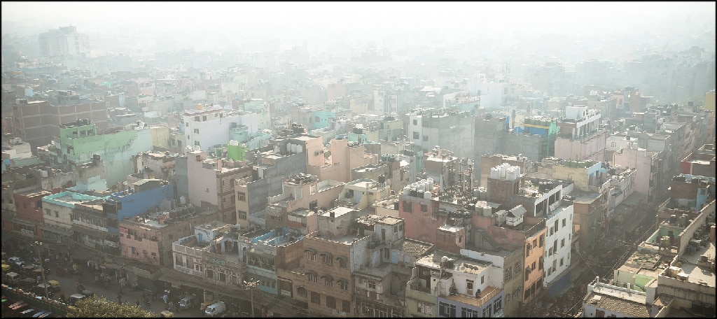 Smog in New Delhi Before Lockdowns