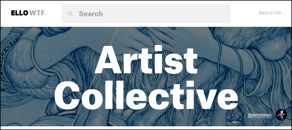 Ello artist collective page