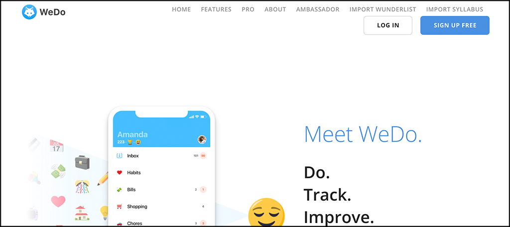 WeDo to-do list app