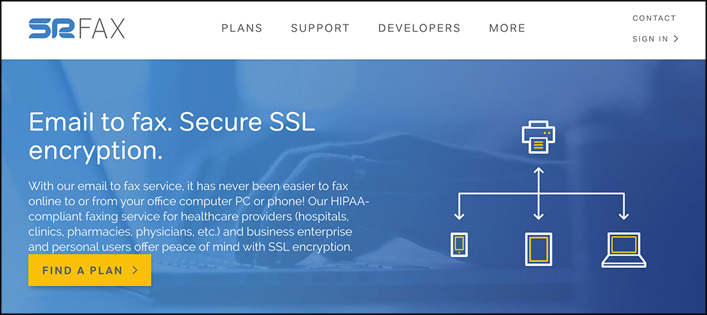 SRFax online fax services