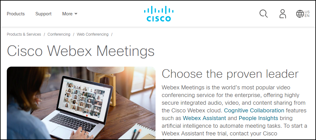 Reuniones de Cisco Webex