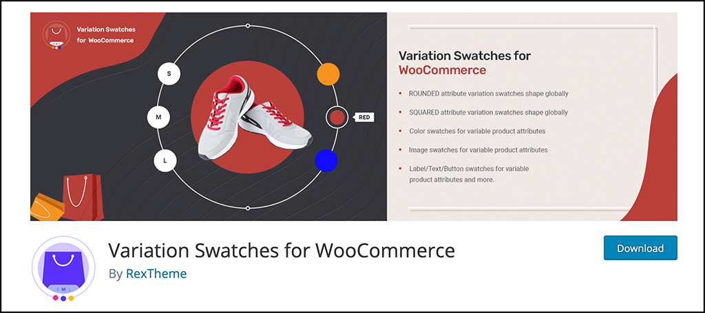 Free woocommerce plugins variation swatches
