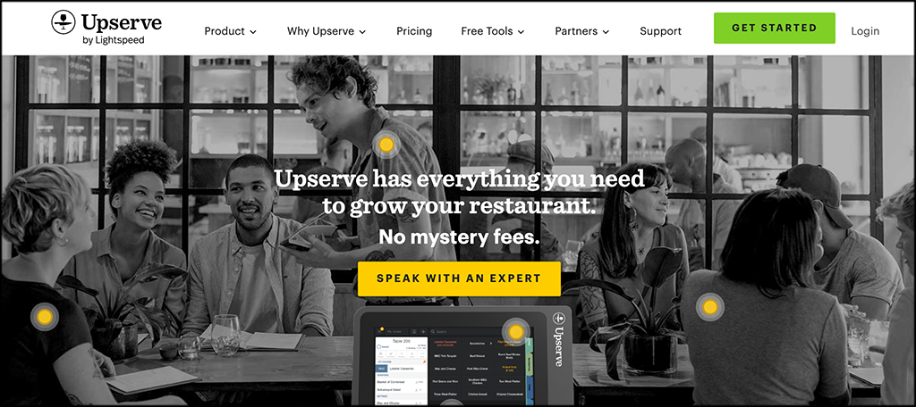Upserve inventory management software