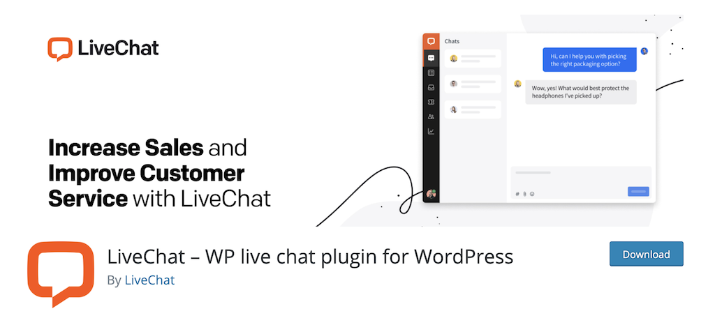 LiveChat business plugins for wordpress