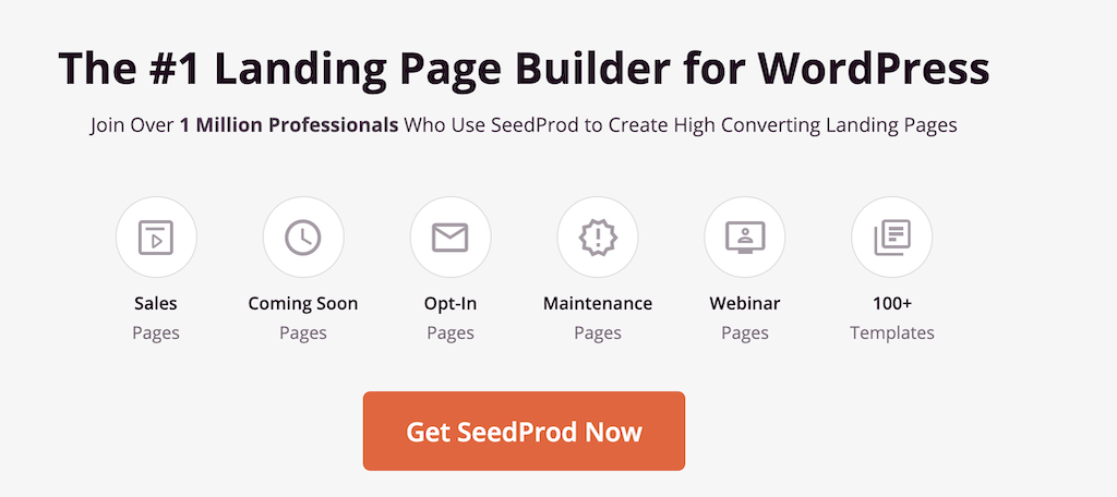 SeedProd wordpress plugins for business